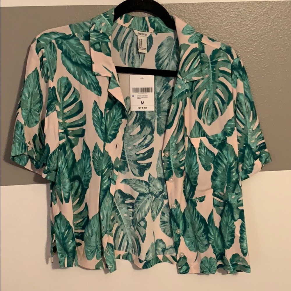 Cropped Button Up